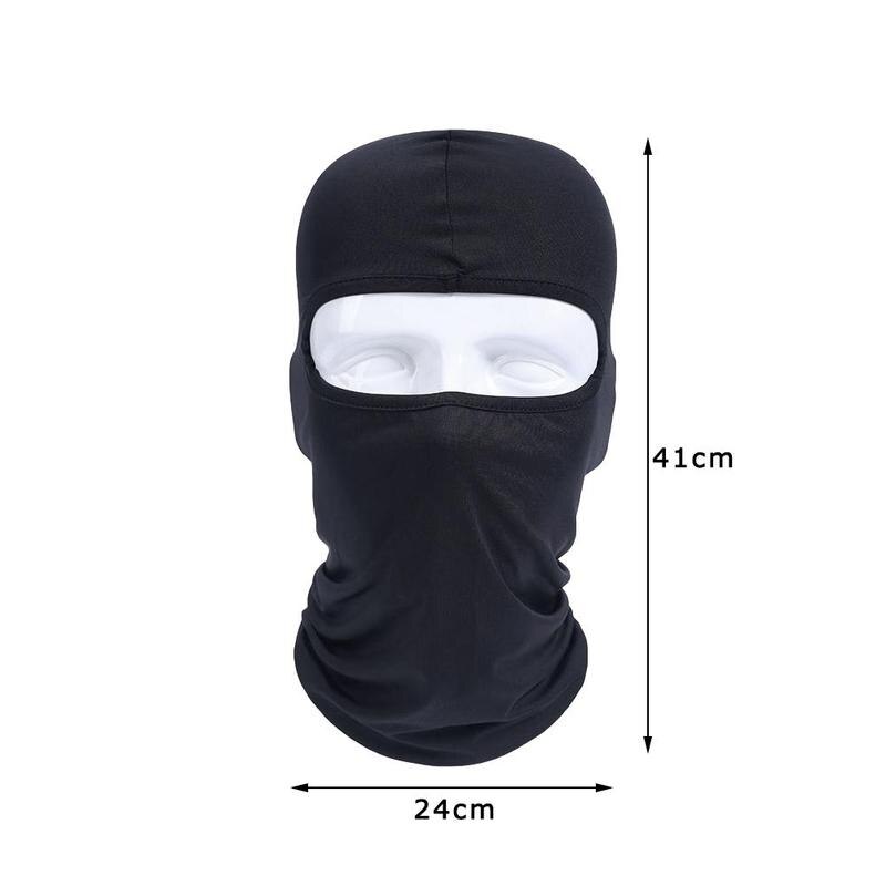Máscara protectora para el sol para deportes al aire libre, mascarilla para motocicleta con doble juego CS, ventilación a prueba de polvo para cabeza de acción, agujero de una guerra B9L0