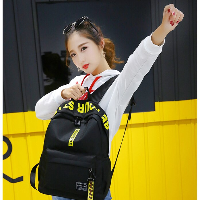 Mochilas escolares para adolescentes mochila negra para estudiantes adolescentes mochila para hombres y mujeres mochila femenina