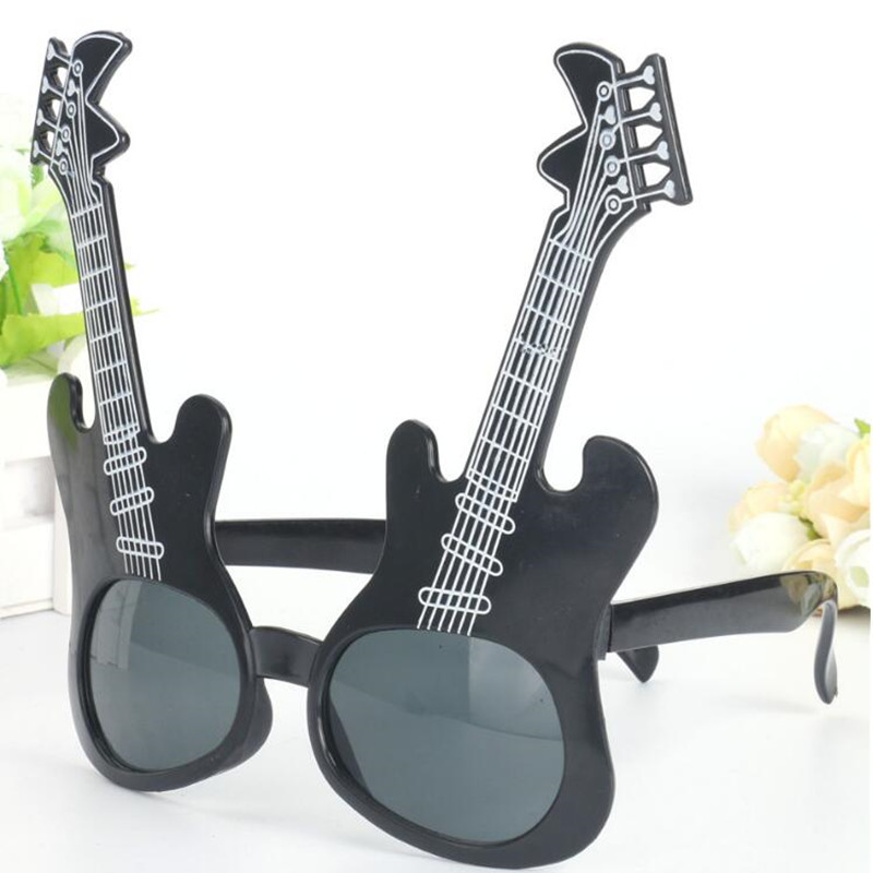 Rock Gitaar Bril Grappige Zonnebril Kids Volwassenen Bar KTV Eyewear Verjaardag Dance Party Gunsten