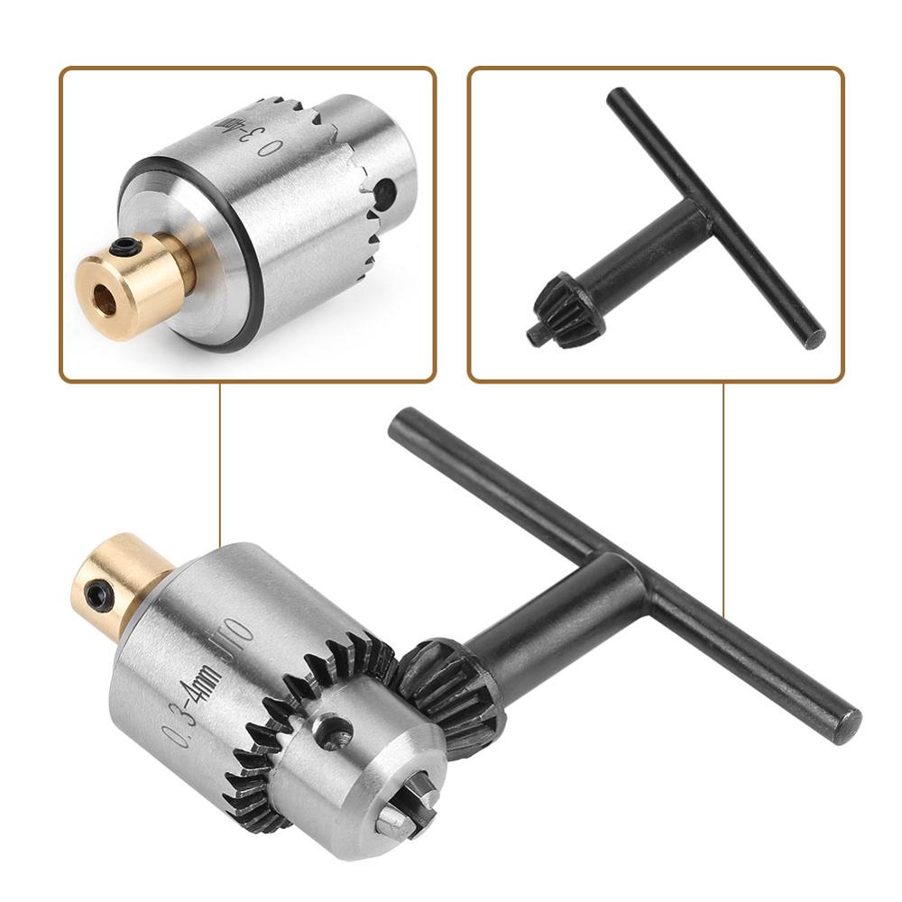 Mini borepatron micro 0.3-4mm jto konisk monteret borepatron og skruenøgle med borepatronnøgle også til tilbehør til elektrisk borebænk