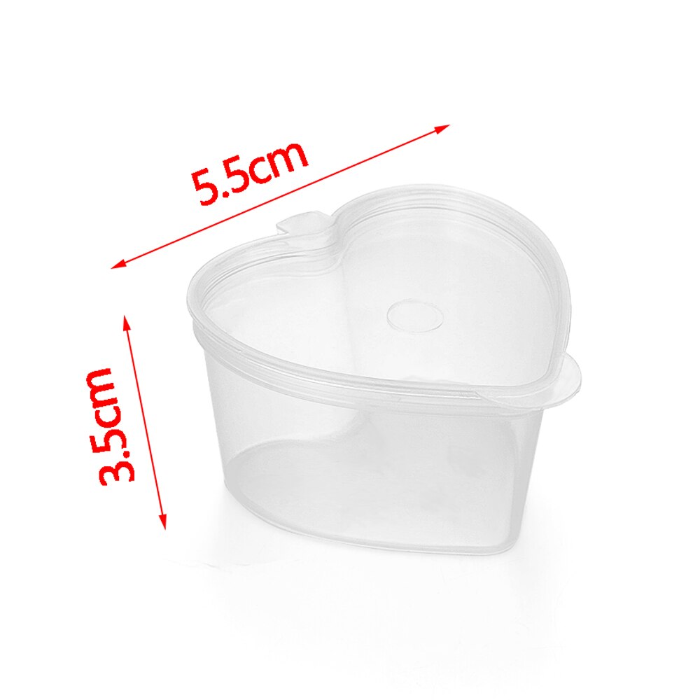 Recipientes de plástico para salsa para llevar, caja desechable para alimentos con tapas con bisagras, paleta de pigmentos para pintar, reutilizable, 25/27/40/45ml: 45ml