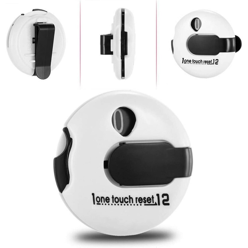 Mini Outdoor Portable Golf Counter Stroke Indicator Golf Scoring Counter Device Reset Golf Training Accessories Sports Stroke
