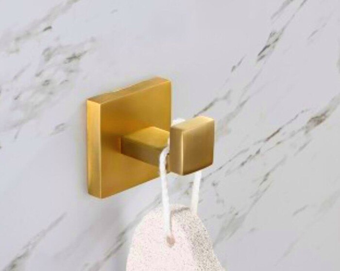 304 Stainless Steel brushed gold Coat Racks Towel Hook ,paper holder,towel holder, Round Base Robe Hook Wall Mounted BL476: robe hook