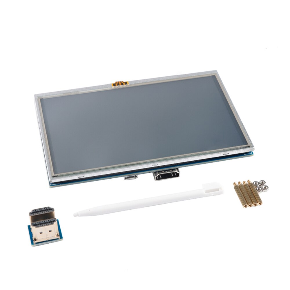 5 inch LCD screen display module 800*480 resistive touch HD-MI for Raspberry Pi 3B