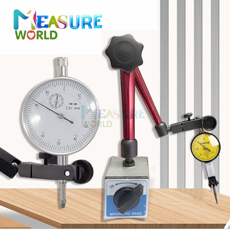 Digital Dial Indicator 0-12.7mm/0.5&#39;&#39; 0-25.4mm 0.01mm Mini Magnetic Base Holder Gauge Caliper Measuring Tools