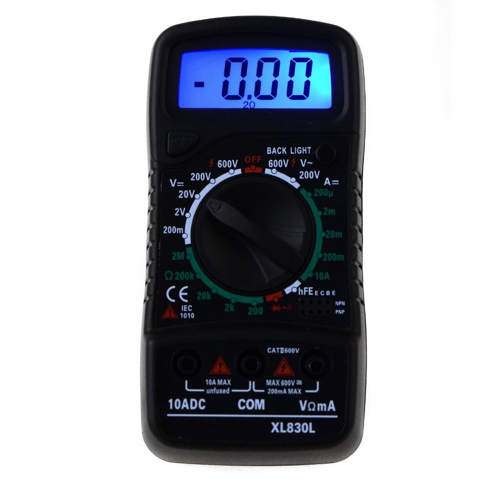 Digital Lcd Multimeter Voltmeter Ammeter Ac/dc/ohm Volt Tester Current Test Household Current Voltage Test Machine