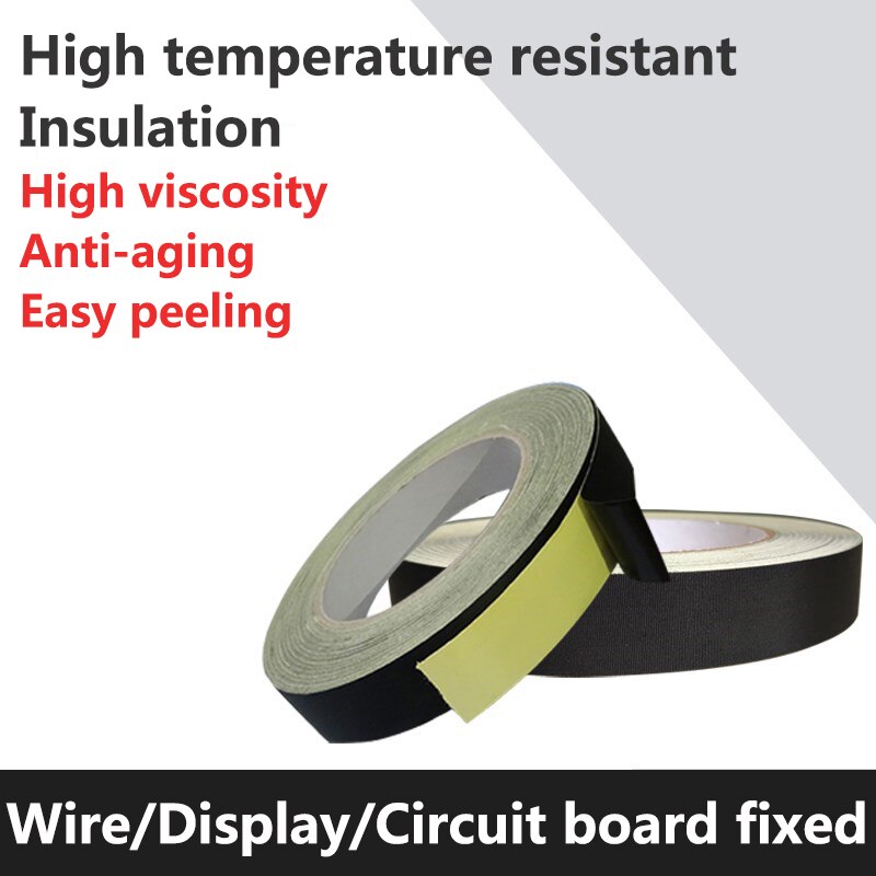 30Meters/Roll Acetate Cloth Tape Sticky High Temperature Resistant Insulating Tape For Laptop PC LCD Screen Wire Transformer