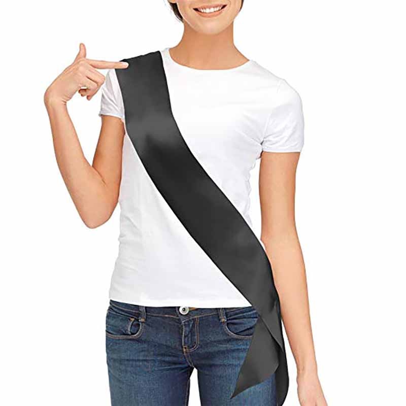 Blank Sash diy Your Own Sash for birthday Bride to Be Bachelorette hen Party Wedding bridal baby shower Retirement Graduation