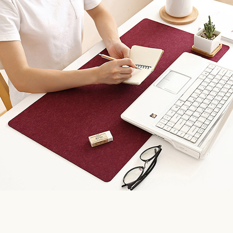Large Soft Felt Cloth Desktop Mouse Pad Keyboard Office Laptop Notebook PC Table Mat Home Office Computer Desk Mousepad