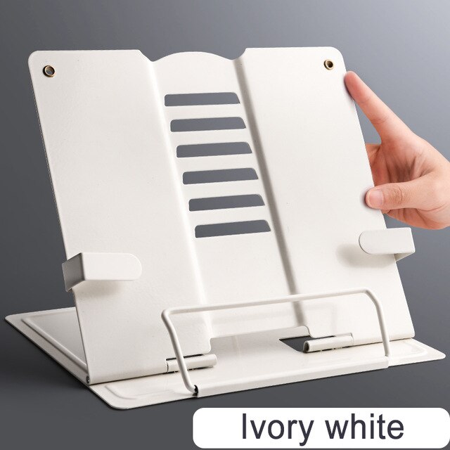 Support De Livre Acrylique 12 Niveaux - Angle Réglable, Pliable | Pour Cuisine, Lit, Bureau