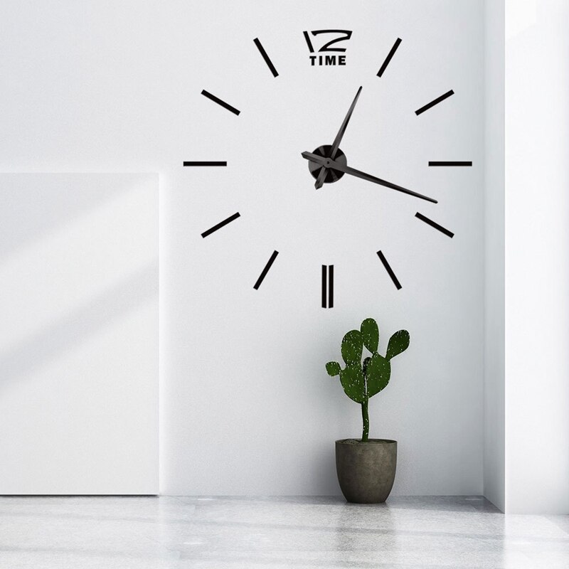 Reloj de pared 3D de lujo, grande y moderno, para decoración del hogar, reloj de pared DIY para sala de estar, reloj de pared artístico con personalidad