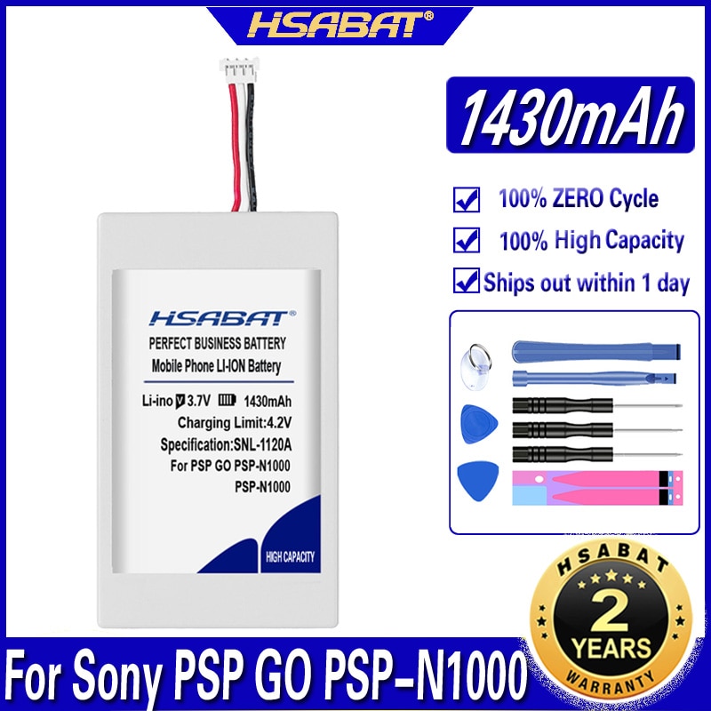 Hsabat LIP1412B 1430 Mah Batterij Voor Sony Psp Go PSP-N1000 N1001 N1002 N1003 N1004 Batterijen