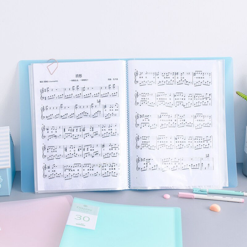 Displaybook Transparent Information Book Insert Folder Multi-layer Folder Student Folder Music Score Folder File Organizer