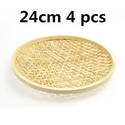 Cesta de bambú hecha a mano, tamiz de tejido de drenaje, bandeja de frutas, cestas de comestibles, redonda e irrompible, cesta de natural, cesta de almacenamiento: múltiple