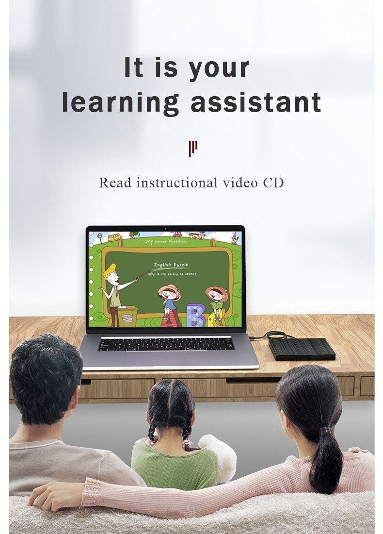 Optical Drives For Laptop PC USB 3.0 Slim External ODD&HDD Device Writer Drive Burner Reader Player