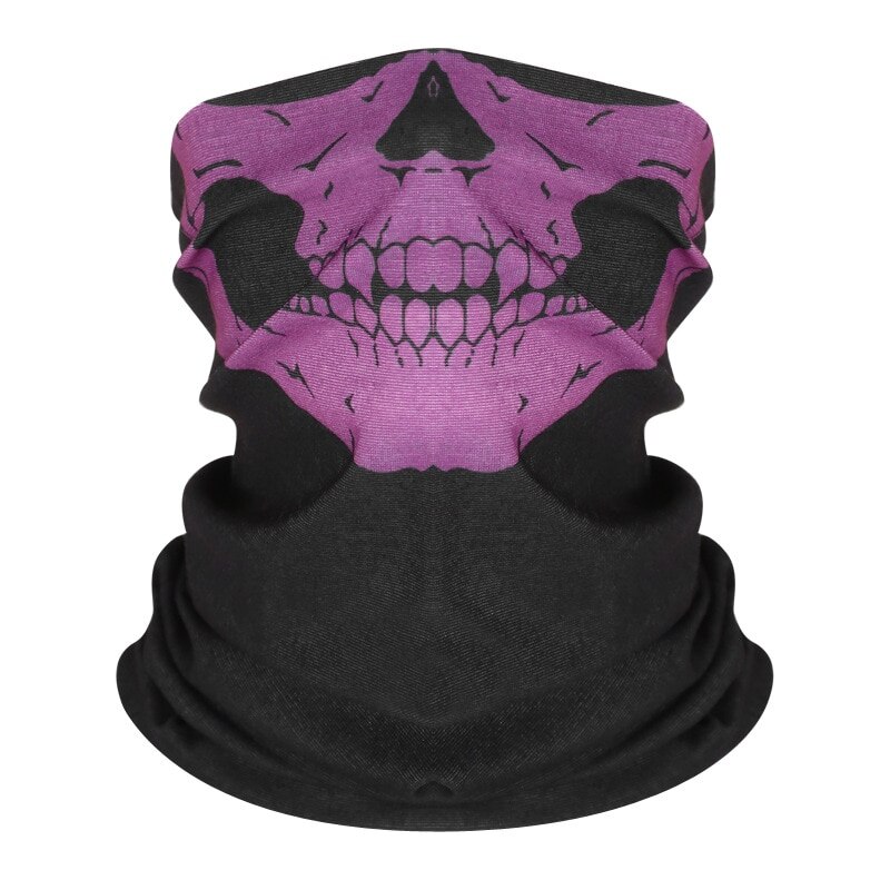 Cycling Outdoor Skull Seamless Balaclava Magic Scarf Men Women Sun Protection Bandana Neck Gaiters Riding Camping Scarf: 4-1pc