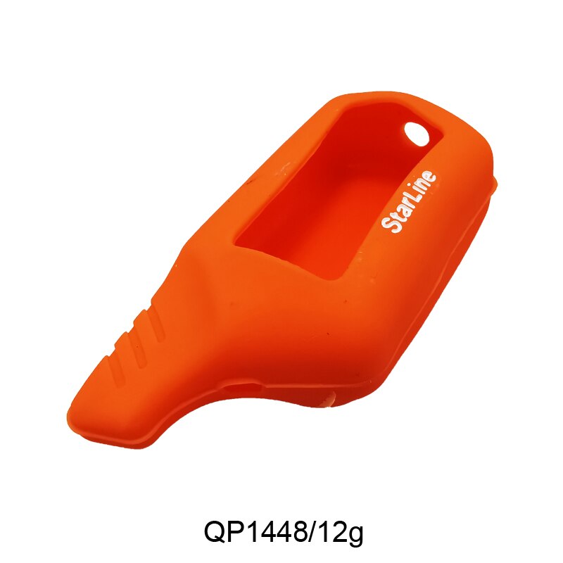 4 Pcs Russian Key Silicone B9 B6 LCD Body Cover Case 2 Way Car Alarm For Starline B9 B91 B6 B61 A91 A61 V7 Remote Key Chain: ORANGE