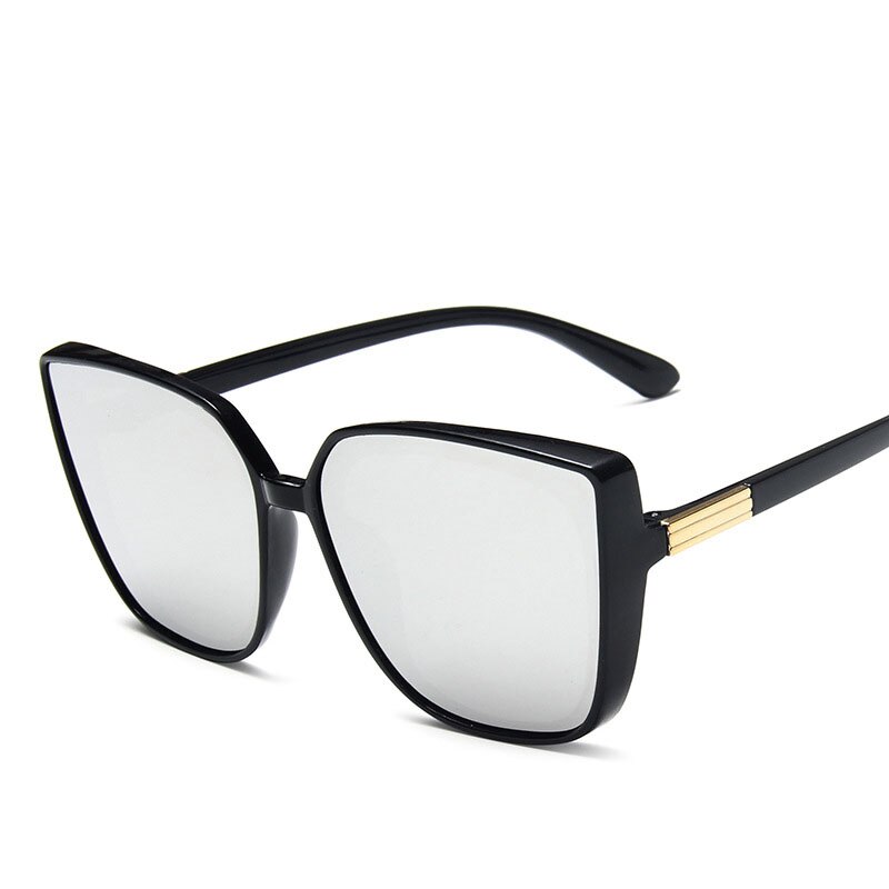 Gafas de sol de cara grande para hombre y mujer, lentes de sol de tendencia europea y americana, retro, con personalidad,