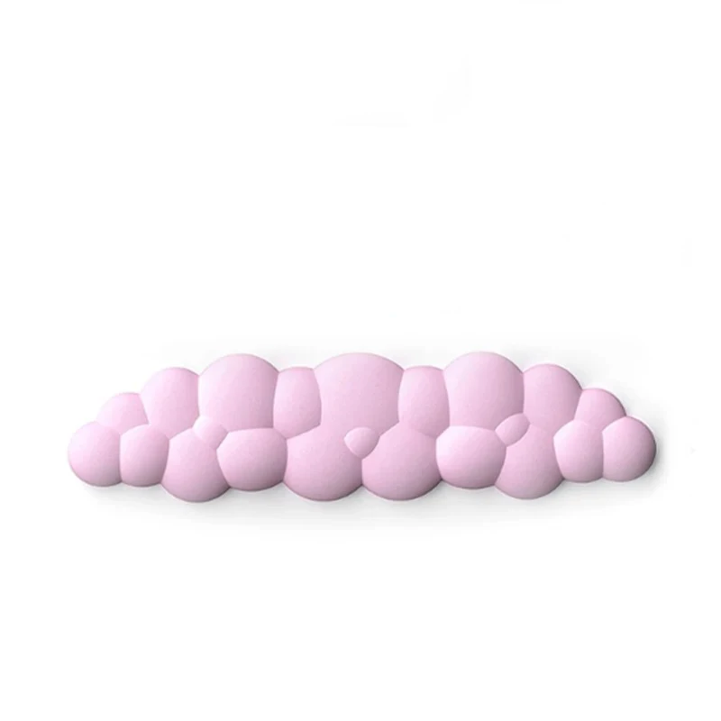 Cloud Wrist Rest Keyboard Memory Foam Mouse Mat Anti-slip Keyboard Handle Support MousePad Set Ergonomic Cloud Wrist Brace: Coffee