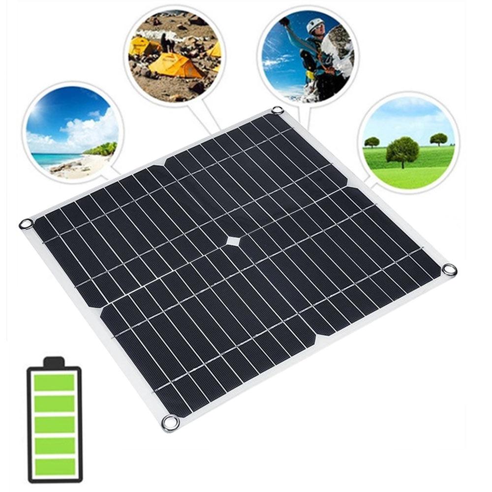 Solar Panel Car Charger Solar Panel USB 20W 280*280mm Home Improvement Toys Part Powered Monocrystalline Silicon DIY