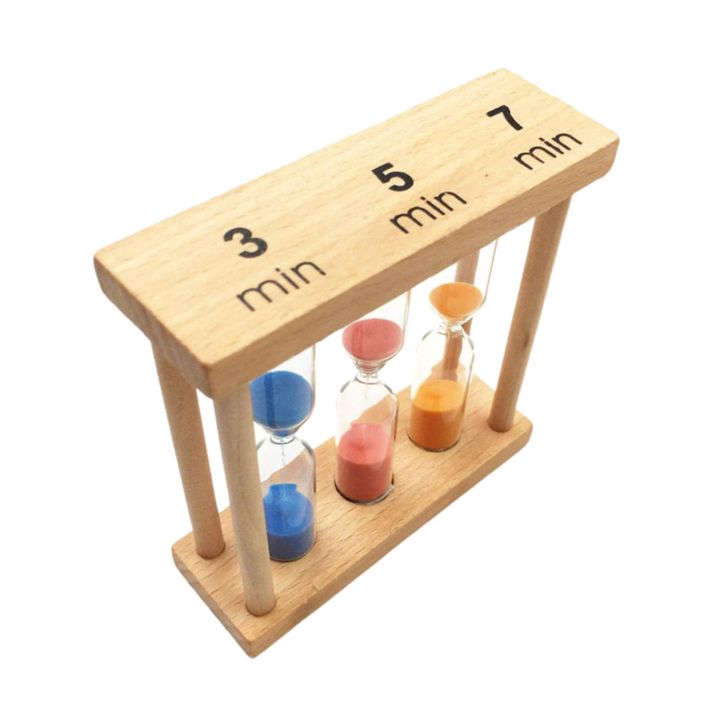 Sand glas klocka te timer 3 minuter & 5 minuter & 7 minuter timglas sandglas kök matlagning bastu timer inredning för hemmakontor