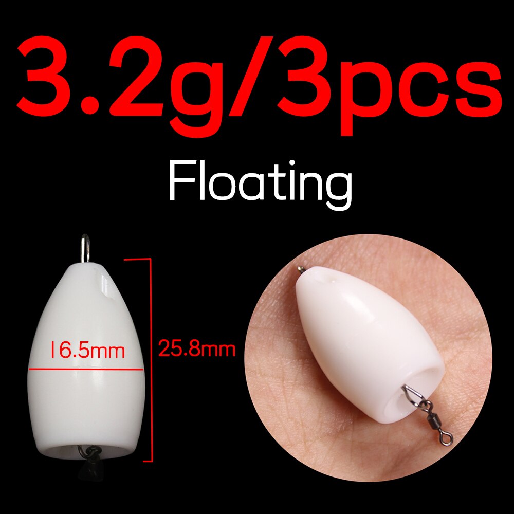 Elllv-lanzador asistido de 3 piezas, dispositivo de tiro largo flotante y hundido para señuelo de pesca, Texas Rig, accesorios de contrapeso de lentejuelas: Rojo