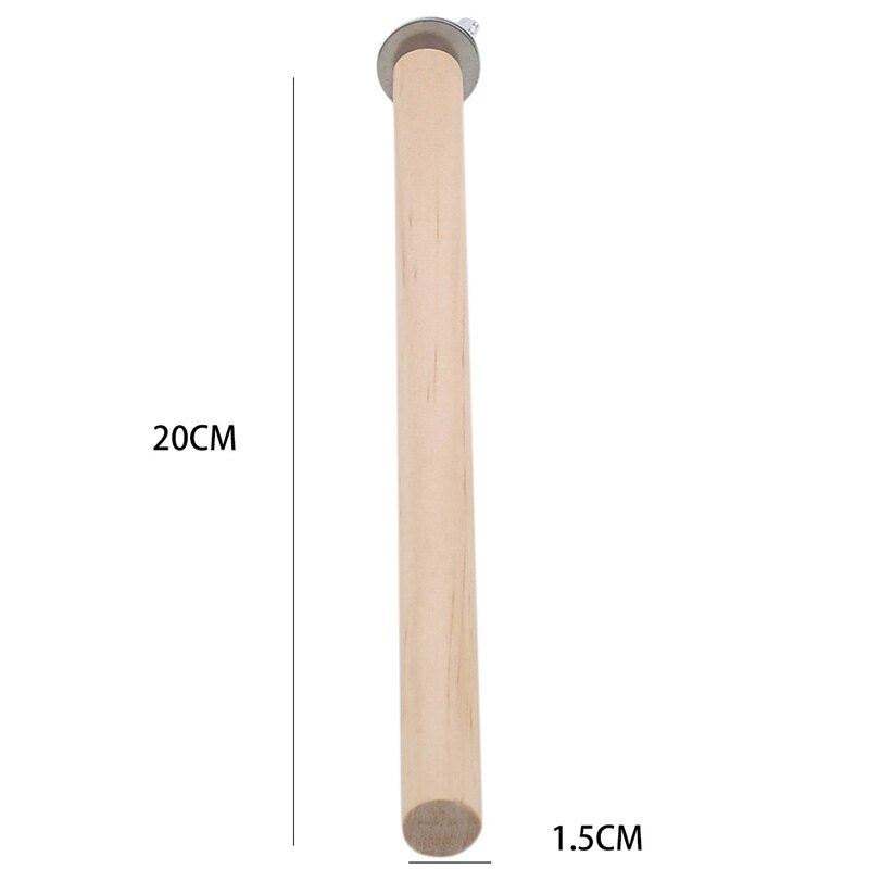 Percha para troncos de loros, perchero para mascotas, perchero, jaula para pájaros, práctico, novedad, suministros para mascotas: Wood color 1.5-20cm