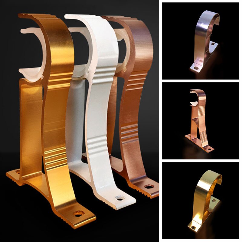 Curtain Hook Top Mounted Ceiling Suspended Bracket Roman Rod Single Holder Base Stand Curtain Accessories Thicken Rod Bracket