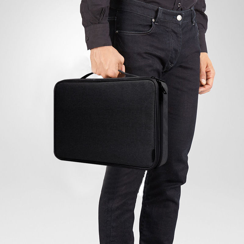 Bolsa de almacenamiento de documentos portátil para el hogar, maletín de oficina, Busines, viaje, accesorios de paquete de Material A4