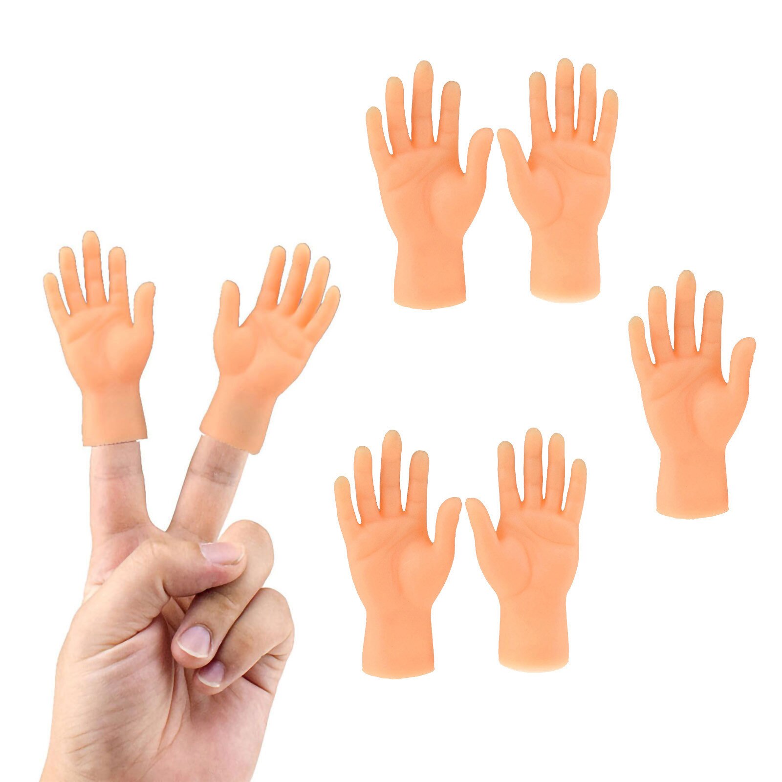 Grappig Speelgoed Voor Kinderen, huisdier Speelgoed Vinger Marionet Grappige Mini Links & Rechts Vinger Hand Voor Game Party # P30