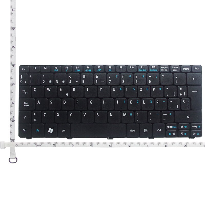 Tastiera spagnola per Acer Emachines ZE6 ZE7 PAV70 PAV01 PAV80 NAV50 350 em350 NAV51 355 em355 D255E AOD255E NAV70 POVE6 SP Nero