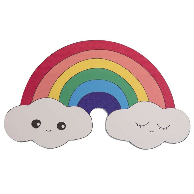 1pcs Nordic Kids Nursery Handmade Wooden Rainbow Cloud Hanging Decor Children Baby Room Hanging Wall Decor for Baby Bed Bumper: B