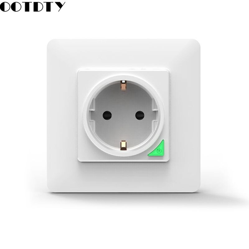 Smart WiFi Wall Socket Intelligent Remote Control EU 16A Wall Outlet Hands-free Voice Control Scheduled Timing Setting