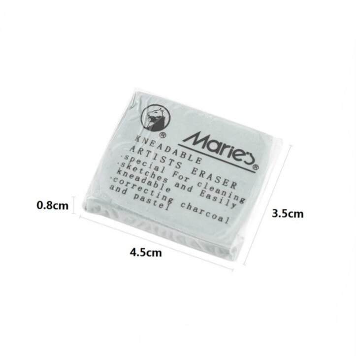 3/6Pcs/set Double Head Durable Art Drawing Tool Pastel Blending Smudge Material Escolar Sketching Paper Pencil: Eraser