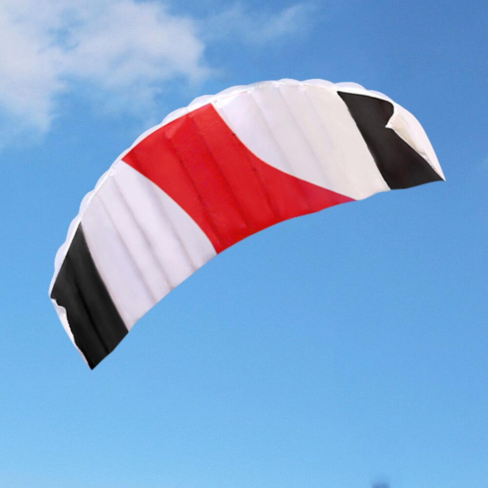 140x55cm Frameless Dual Line 4 Colors Parafoil Parachute Beach Kite Easy to Fly Stunt Parafoil Kite Huge Sports Flying Kite