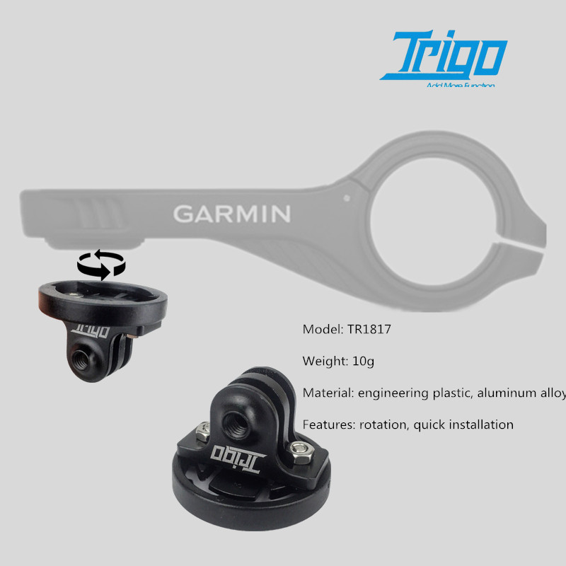 Pikalukko trigo garmin -koodimittarin kiinnike gopro -nopea purkaminen