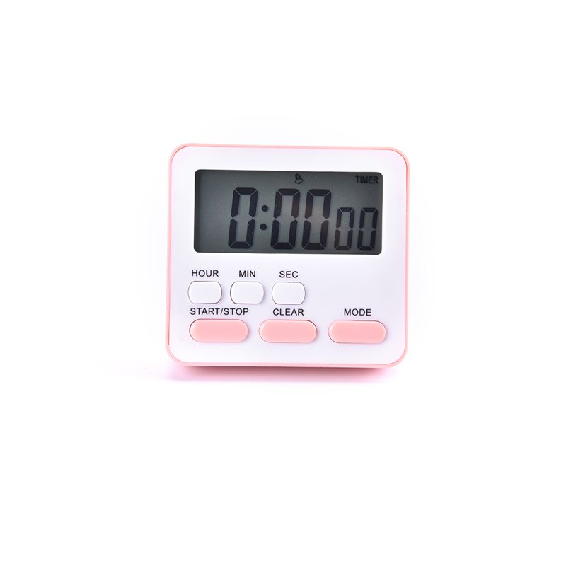 LCD Digital Display Cooking Alarm Clock Kitchen Timer Sleep Stopwatch Clock House Kitchen Accessory Countdown Timer Clock: Red