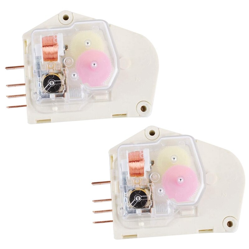 2Pcs 215846602 Defrost Timer for Kenmore Refrigerator Replacement Parts 215846606 240371001 241621501