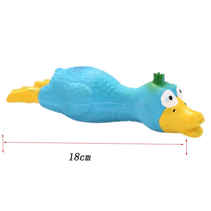 Screaming Rubber Chicken Dog Squeaky Toy Soft Chew Molar Dog Toy for Puppy Small Medium Dogs