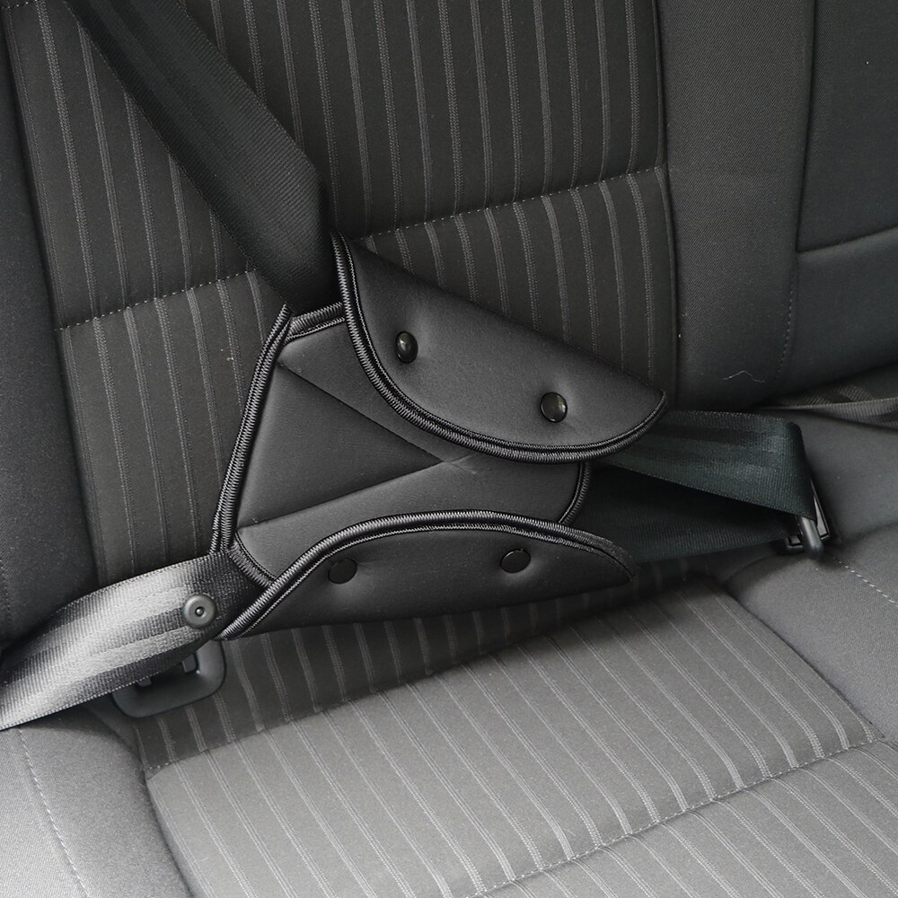 couverture de ceinture de sécurité pour voiture douce réglable enfants ceinture de sécurité fixateur Triangle Anti-rebord pour les ceintures de Protection du cou de l'enfant