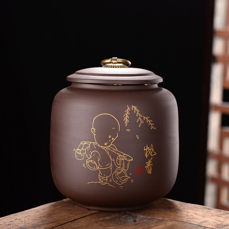 JIA-GUI LUO céramique thé Caddies boîtes à thé en céramique conteneur boîte à thé sac à thé boîte de rangement thé stockage café conteneur D032