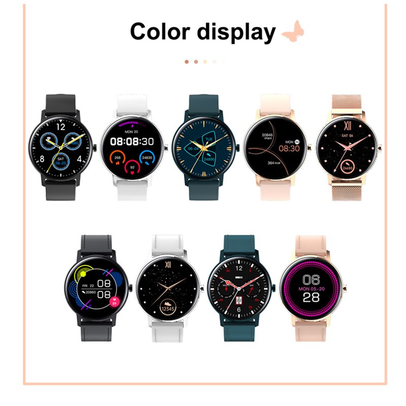 Smart Uhr Frauen Fitness Tracker Wasserdichte IP67 L01 Bluetooth Anruf Smartwatch Herz Rate Monitor Multi-Sport Modus Uhr