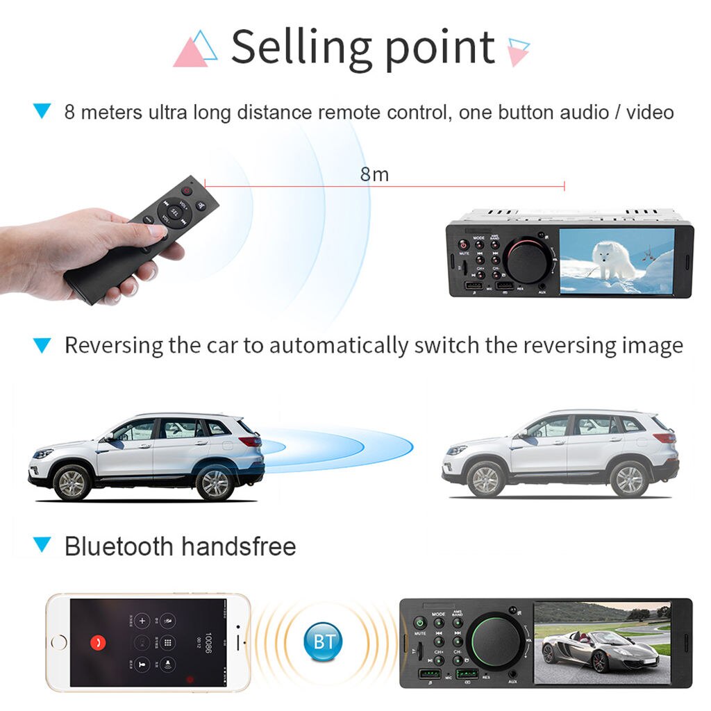 7805 4 ”radia samochodowego HD MP5 odtwarzacz wideo teleskopowe audio multimedia odtwarzacz MP5 odtwarzacz radio stereofoniczny Bluetooth