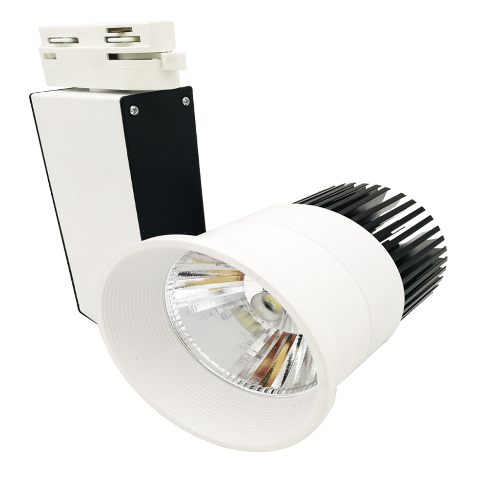 20 W LED COB Track licht AC85 ~ 265 V zwarte voegen wit body decoratieve supermakret winkel led track lamp warm wit/wit