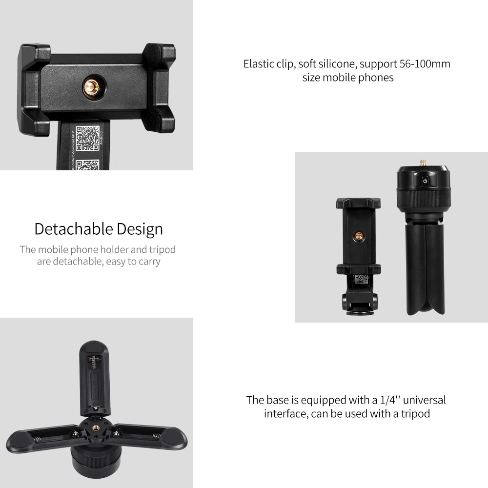 360° Object Tracking Holder Smart Shooting Tripod Selfie Stick Face Object Tracking Holder Support Horizontal Vertical Screen