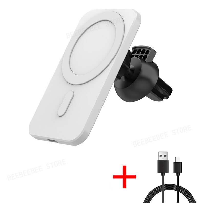 Soporte magnético para teléfono móvil, cargador inalámbrico de 15W para iPhone 12 Pro Max mini: 004