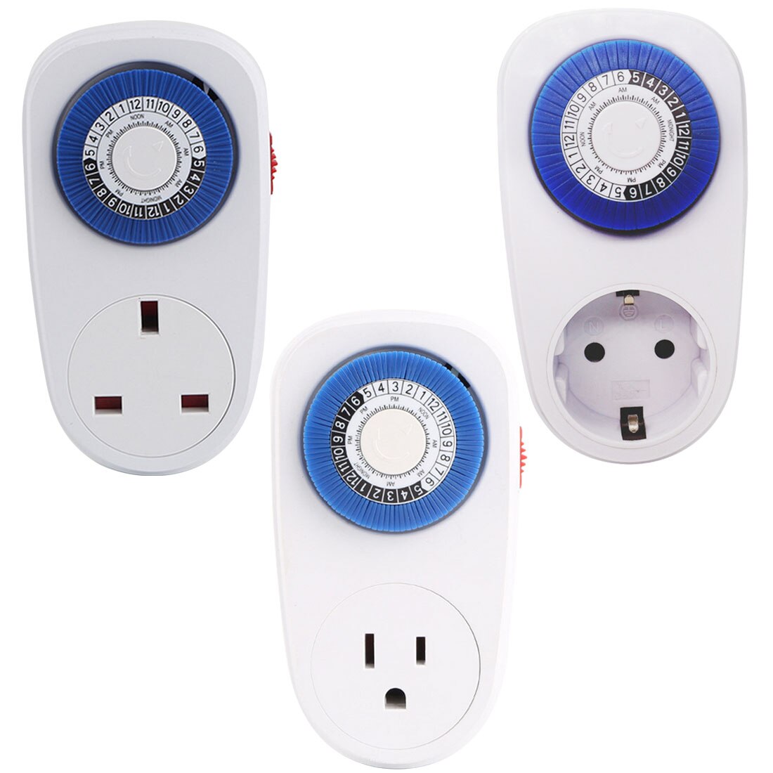 Mini Timer Schalter Programmierbare Mechanische Clever Countdown Schalter Buchse 24 Stunden Blau