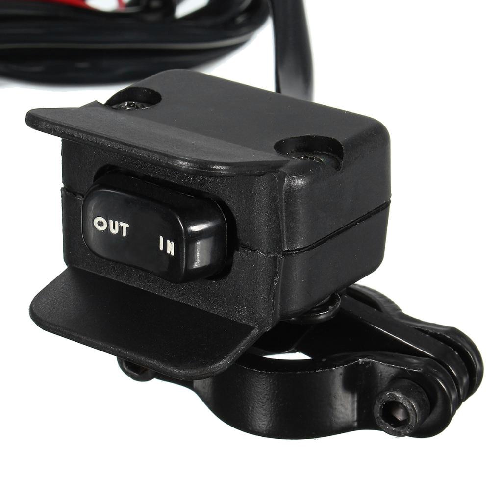 12V ATV/UTV Winch Rocker Switch Handlebar Control Line Accessories Suitable for Motorclcles