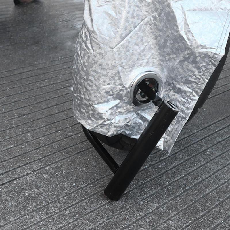 Cubierta de motocicleta a prueba de polvo flocado cubierta gruesa lluvia nieve UV Protector noche luz de advertencia reflectante ropa de seguridad