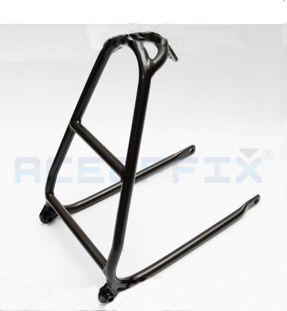 Aluminium Q Type Achter Rekken met Easywheels voor Brompton Fiets Bagagedrager voor Brompto